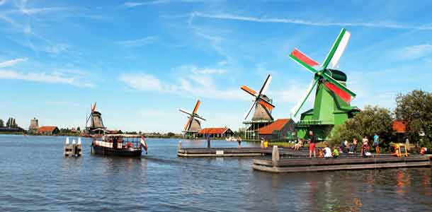 zaanse schans windmills amsterdam